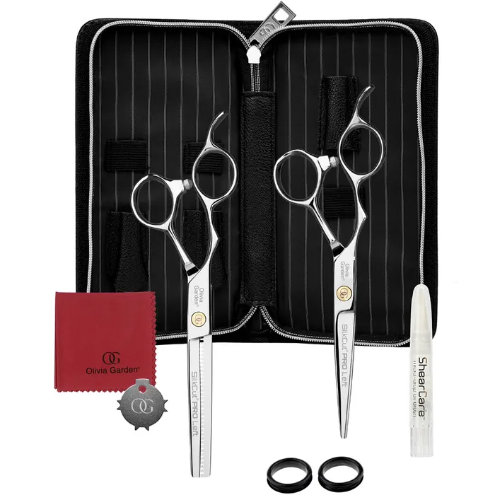 Olivia Garden SET SILKCUT PRO 575 + TH EUR vasakukäelistele