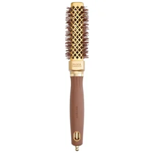Olivia Garden Expert Blowout Straight Wavy Bristle Gold&Brown 20mm